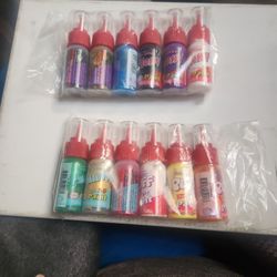 Puff And Glossy Fabric Paint 12 Pack