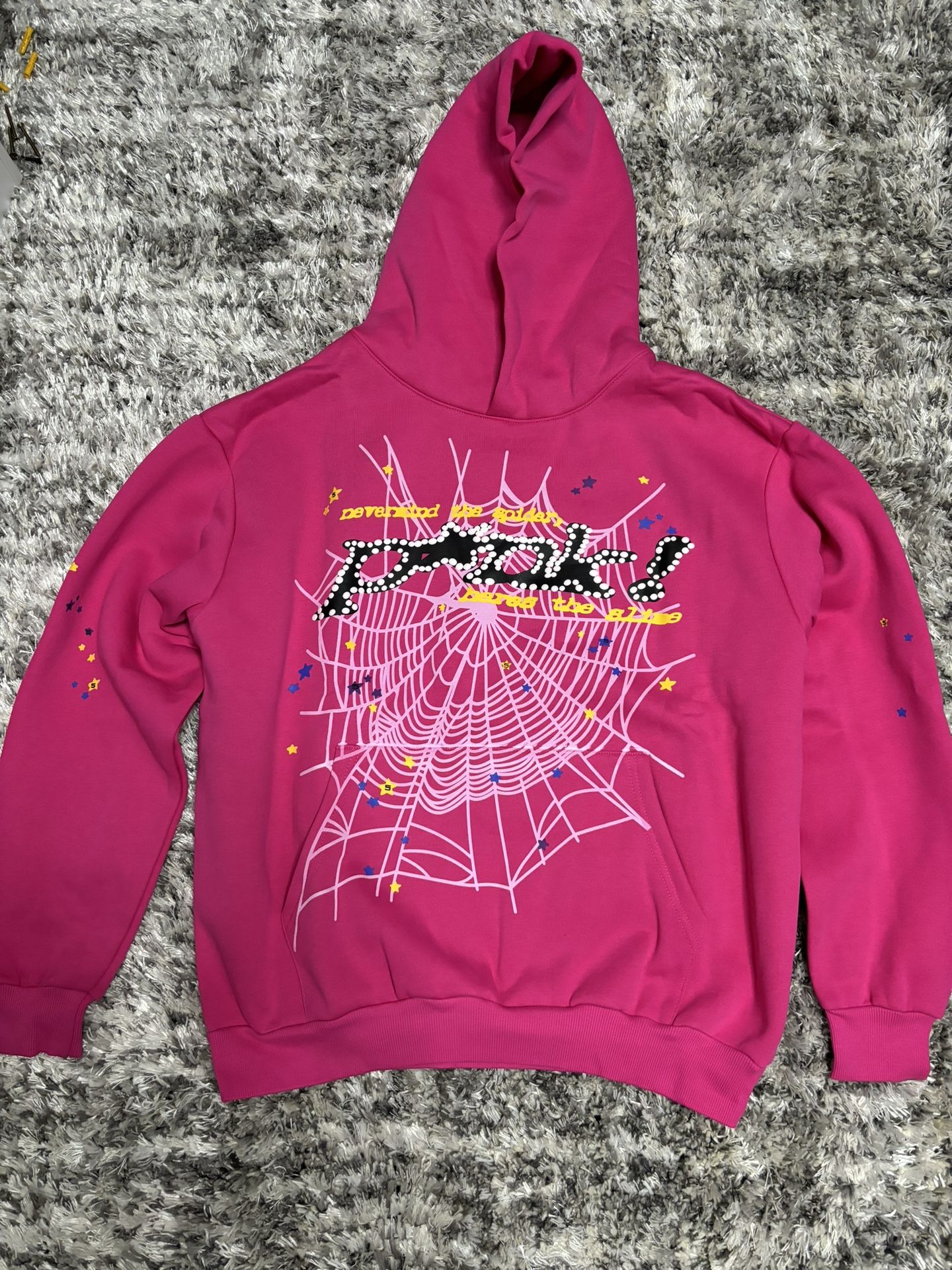 Brand New - Pink Spider Hoodie In Size Medium