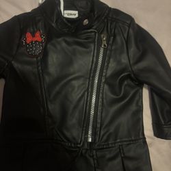 baby girl minnie mouse leather jacket 18m