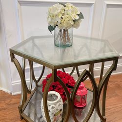 Beautiful Gold Framed Coffee Table 