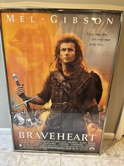 Framed Braveheart Movie Poster 1996