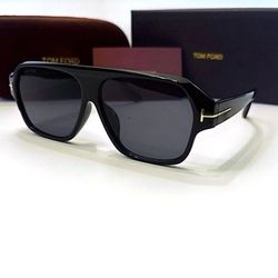 New TF Rectangular Aviator Black 