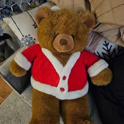 WESTCLIFF COLLECTION Brown Santa Teddy Bear Large Soft Plush Stuffed Animal