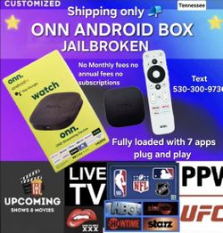 Get It All Onn Android Box, Plug And Get Everything..Tennessee