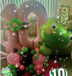 FROG BALLOON NUMBER STACK