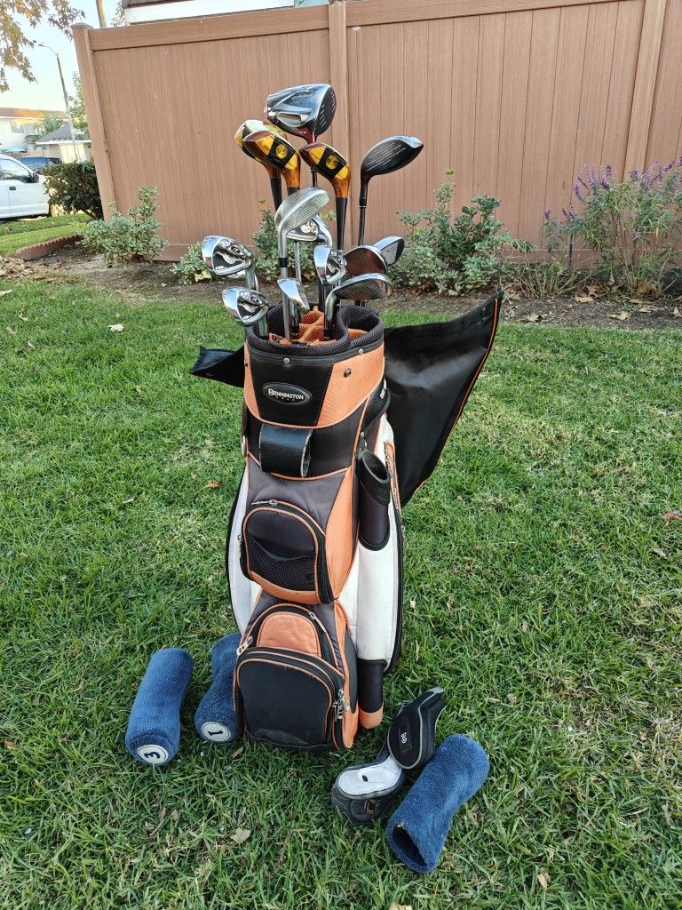 Bennington Bag.. Taylor Made, MacGregor , Ping Golf Clubs ..15 clubs