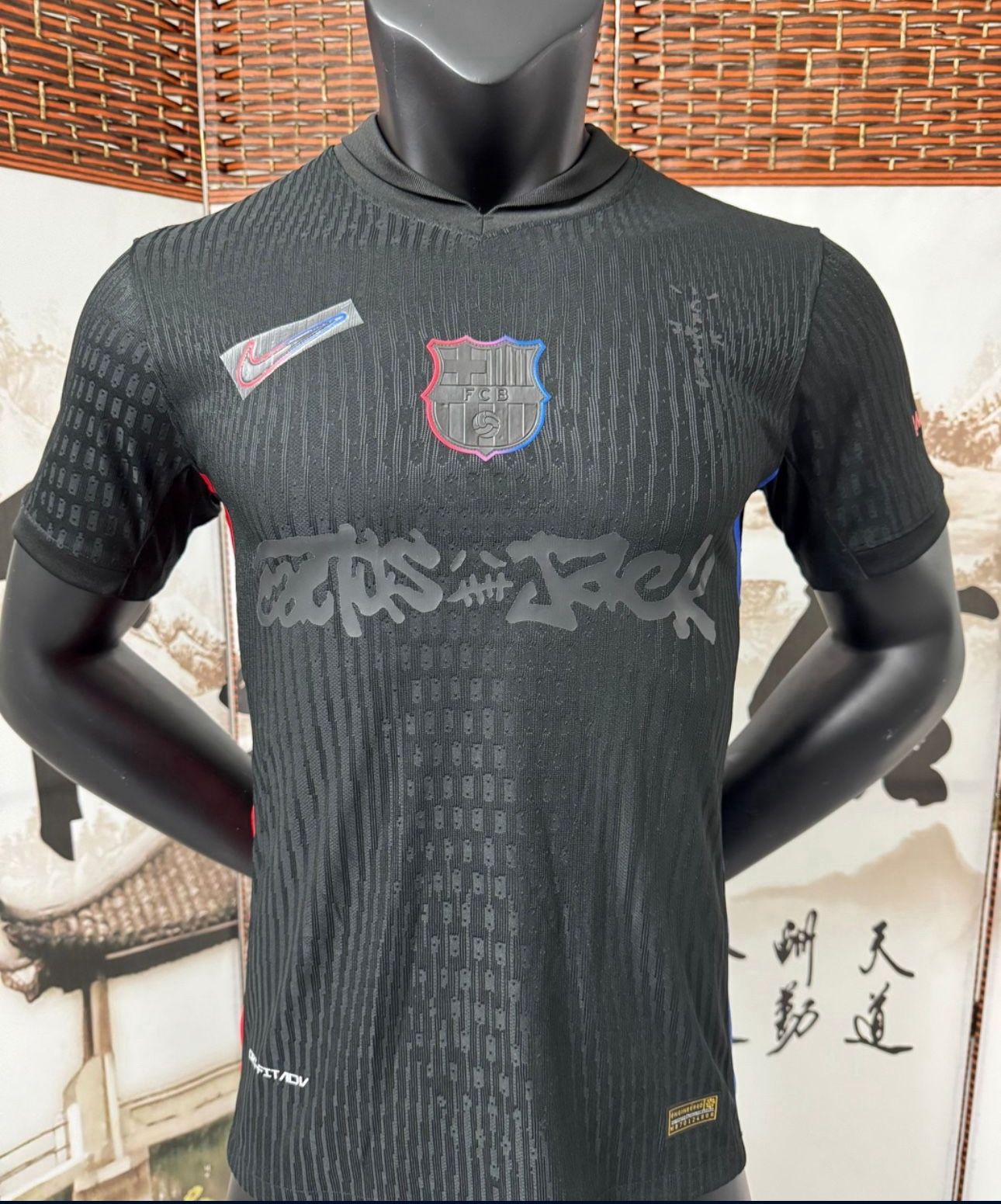 Barcelona X Cactus Jack Black Jersey Lamin Yamal