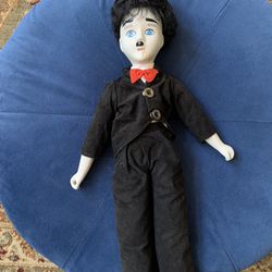 Vintage Charlie Chaplin Porcelain Doll