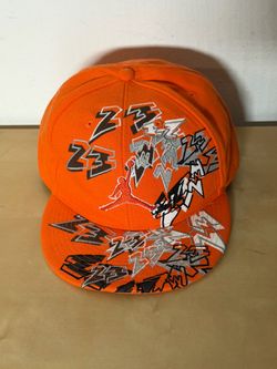 Vintage Nike Air Jordan 23 Fitted Hat Y2K All Over Embroidery Jumpman Cap Size 8 Rare!
