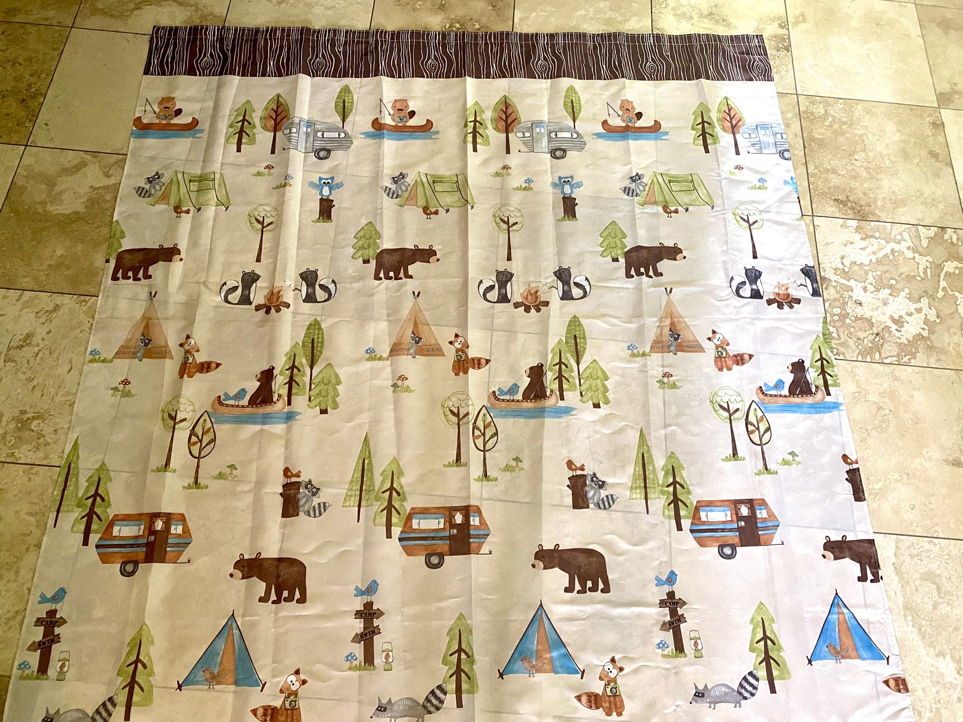 RV Camping Shower Curtain