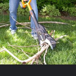 Worx Jawsaw The Only Safety Chainsaw You Can Saw On The Ground Look @@