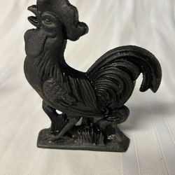 Cast Iron Rooster Paperweight 