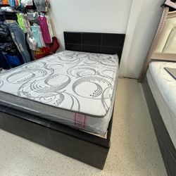 FULL SIZE BED WITH MATTRESS MEMORY FOAM