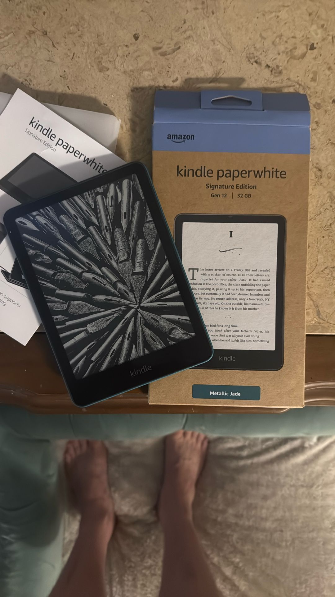 Newest Kindle Paperwhite Signature Edition (Gen 12 / 32GB) - Metallic Jade