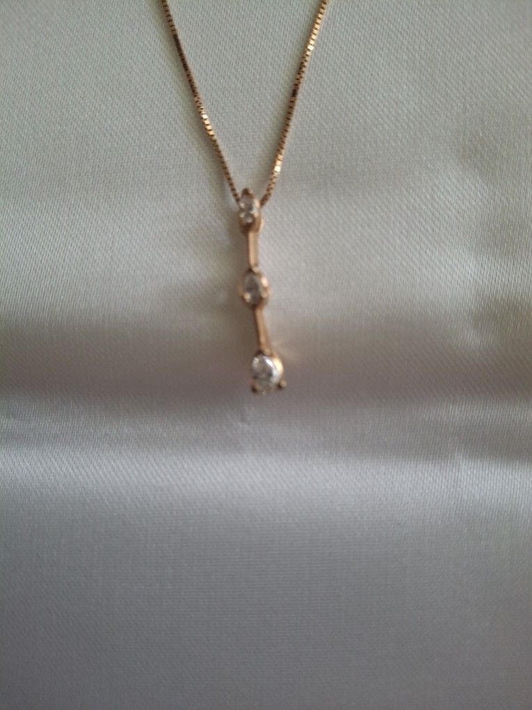 14K Diamond Necklace