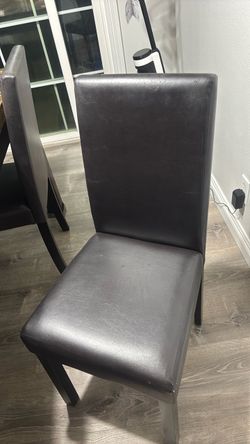 Two black chairs