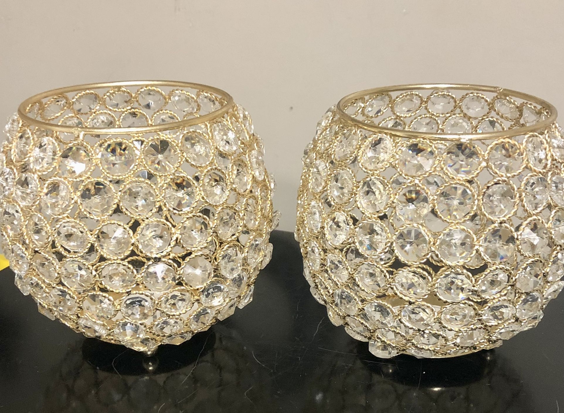 Gorgeous Crystal Candle Holders 5” NEW $20/each