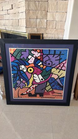 Romero Britto Framed artwork
