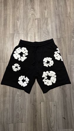 S Black & White Denim Tears Shorts
