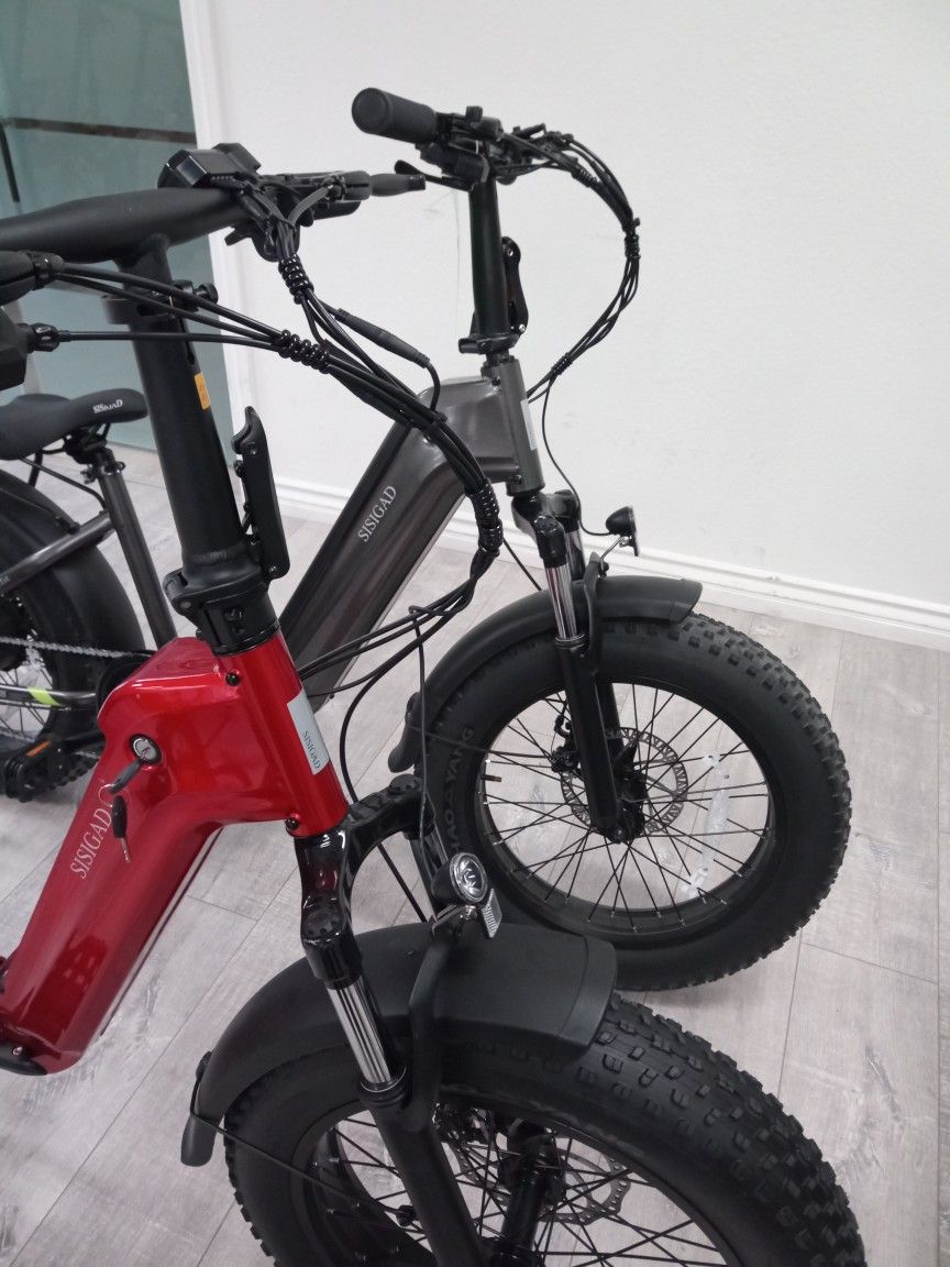 2 For $1400 - SISIGAD Red And Black 20” EBikes