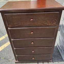 5 Drawer Brown Pine 