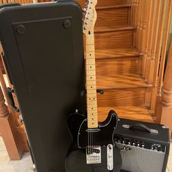 Fender MIM Telecaster w/ Hardshell Case, Fender Amp