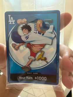 One Piece DON!! Card LA Dodgers Luffy Promo