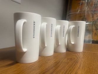 Starbucks 16 oz mugs (4)