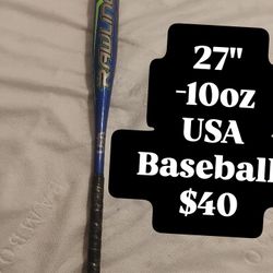 Rawlings USA Baseball Bat 27" -10oz