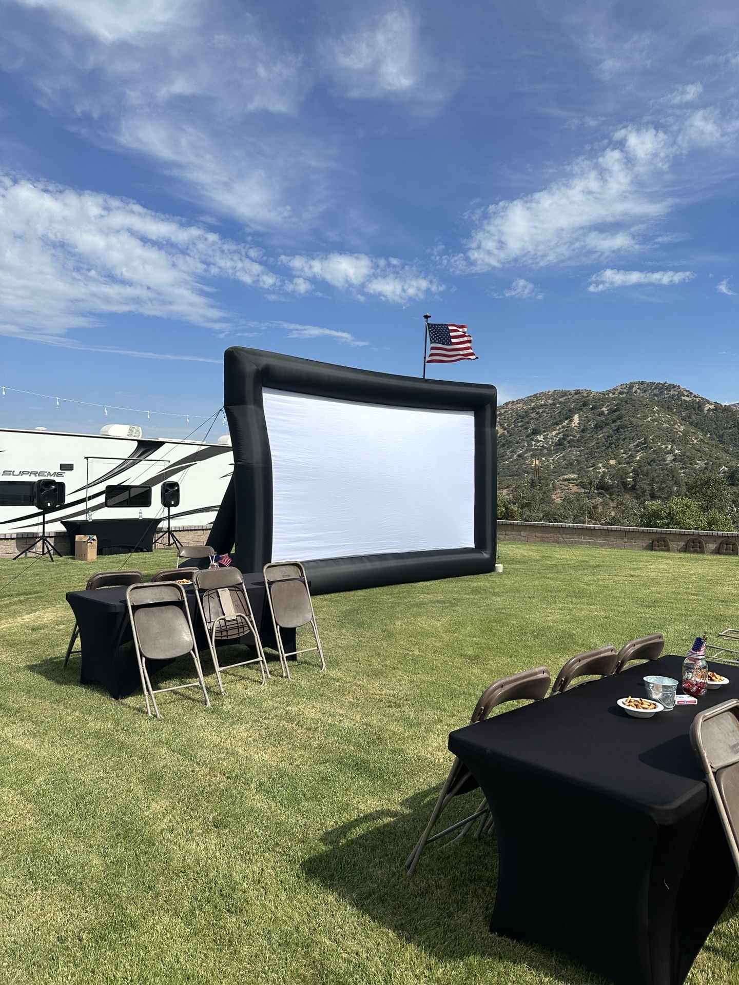 Projector + Screen + Speakers