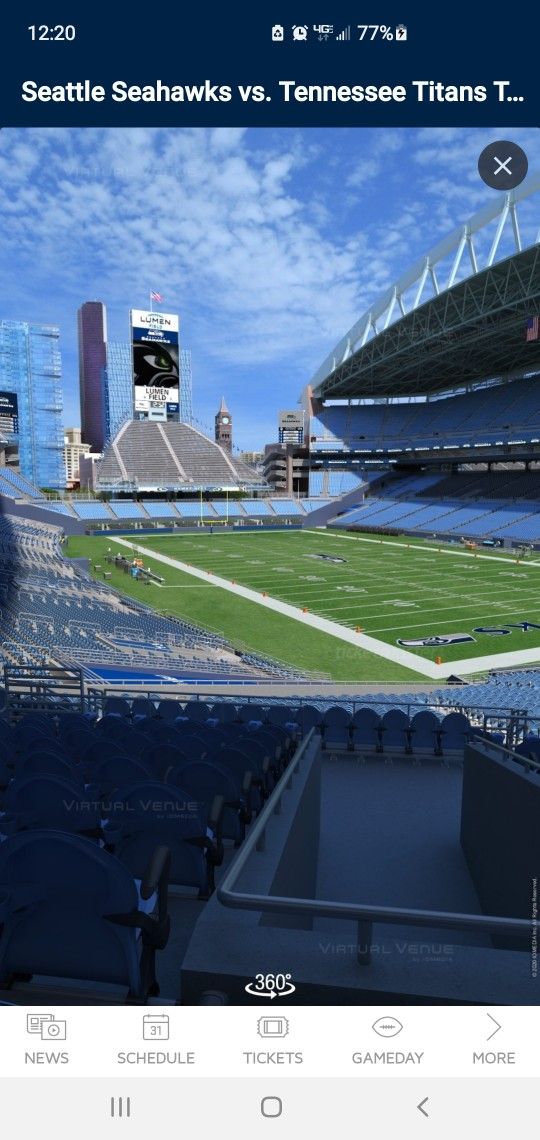 Seahawks vs. Titans Tickets