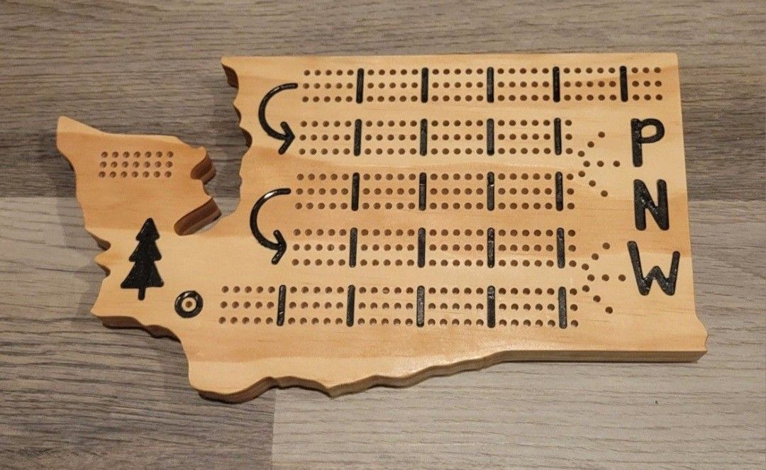PNW Cribbage Board