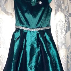 emerald green christmas dress