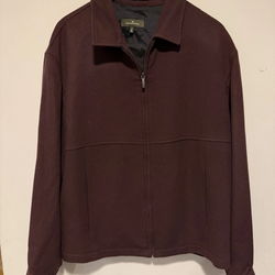 Ermenegildo Zegna %100 Cashmere Brown Full Zip Car Coat Jacket Size L 52