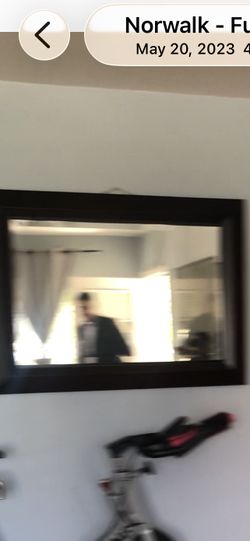 Beautiful expresso color mirror
