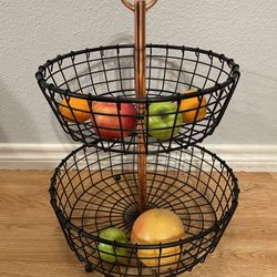 2-tier Metal Fruits/ Vegetables Basket