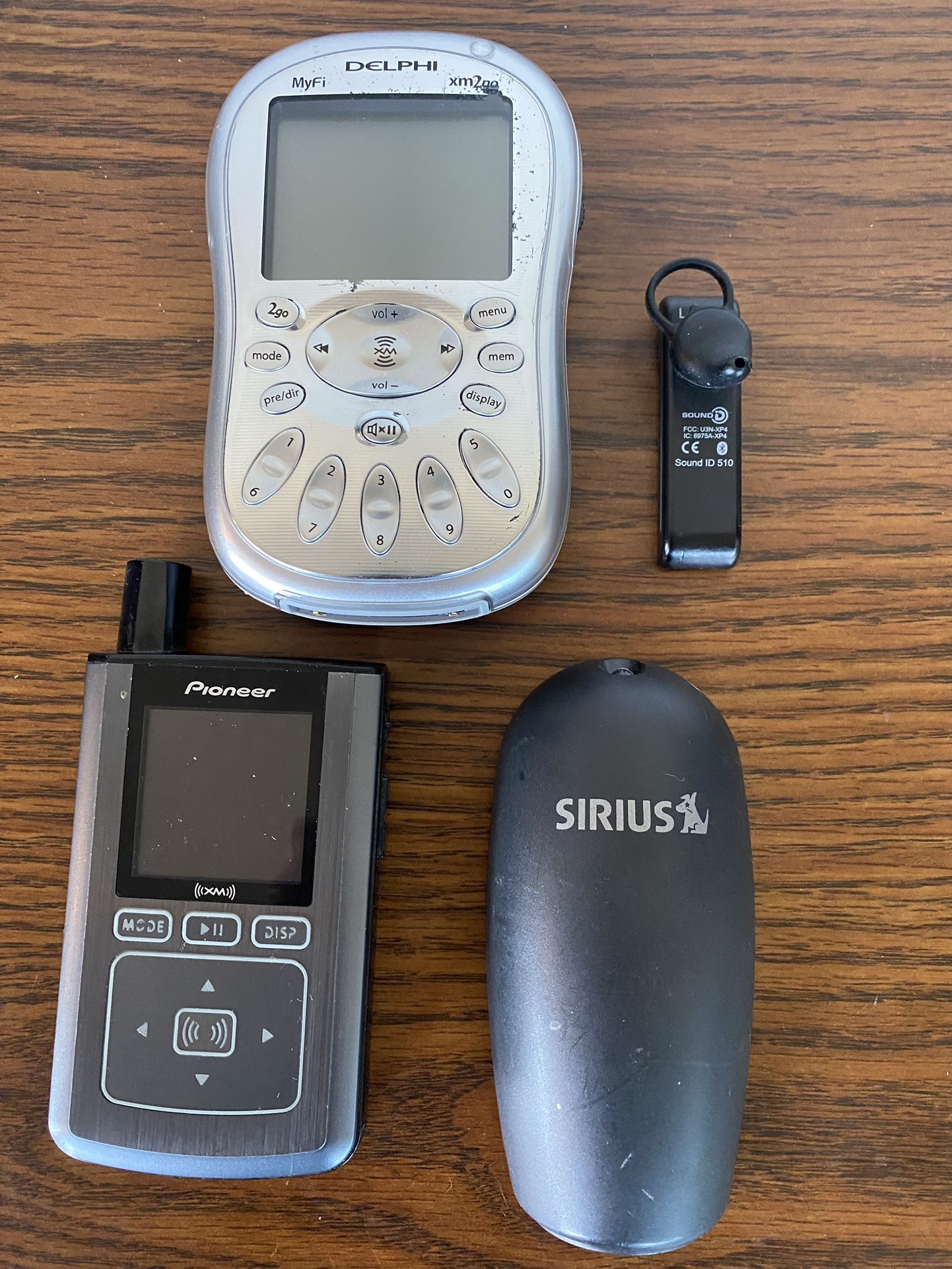 Pioneer GEX-inno1, ACT Sirius Remote, Delphi MyFi, Sound D Headset 4pc Lot