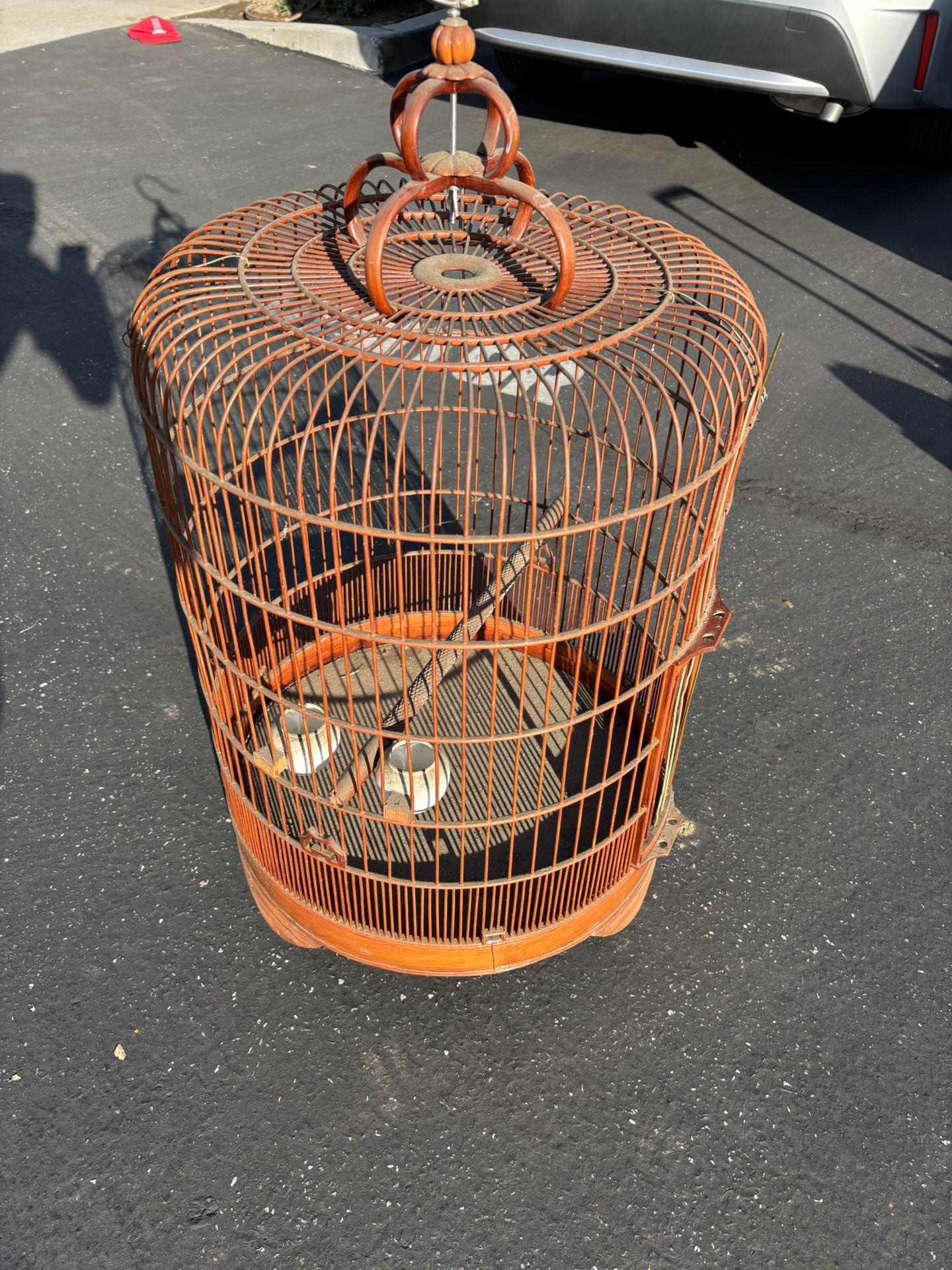 Vintage Wood Bird Cage