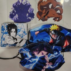 Naruto Wallet, Masks And Stickers