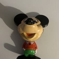 Disney Mickey Mouse Noddy Bobble Head Vintage 1976 Working 