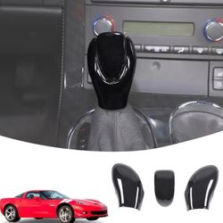 hear shift head cover trim compatible with corvette C6 2005 Piano Black