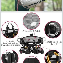 NewDoar Climbing Harness, Mountaineering Rock Climbing Harness, Half Body Harness for Rappelling Fire Rescuing Tree Climbing $ 40.00