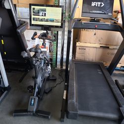 Nordictrack Commercial Bike and Incline trainer Combo - S27i bike + X24 treadmill 