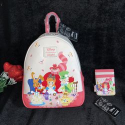 Disney Loungefly ALICE IN WONDERLAND Bundle-Pls ONLY msg When Ready To Pu ! (PRICE IS FIRM)