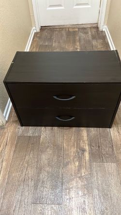 Two drawer closet storage