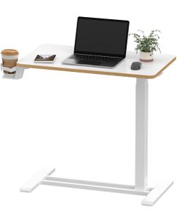 Brand new 32” overbed bedside table with wheels (height adjustable)