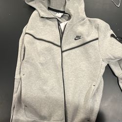 Brand New Grey Nike Tech Nike Men's Sportswear Elemental Gold/Sail Tech Fleece Full-Zip Hoodie