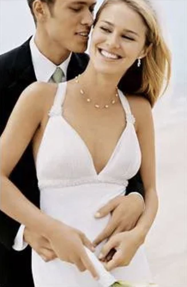 Elegant White Beach Dress With Pearl Detail