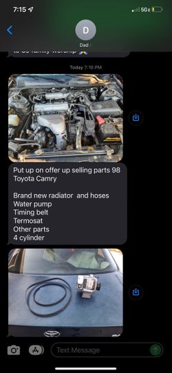 Parts From A 1998 Toyota Camry