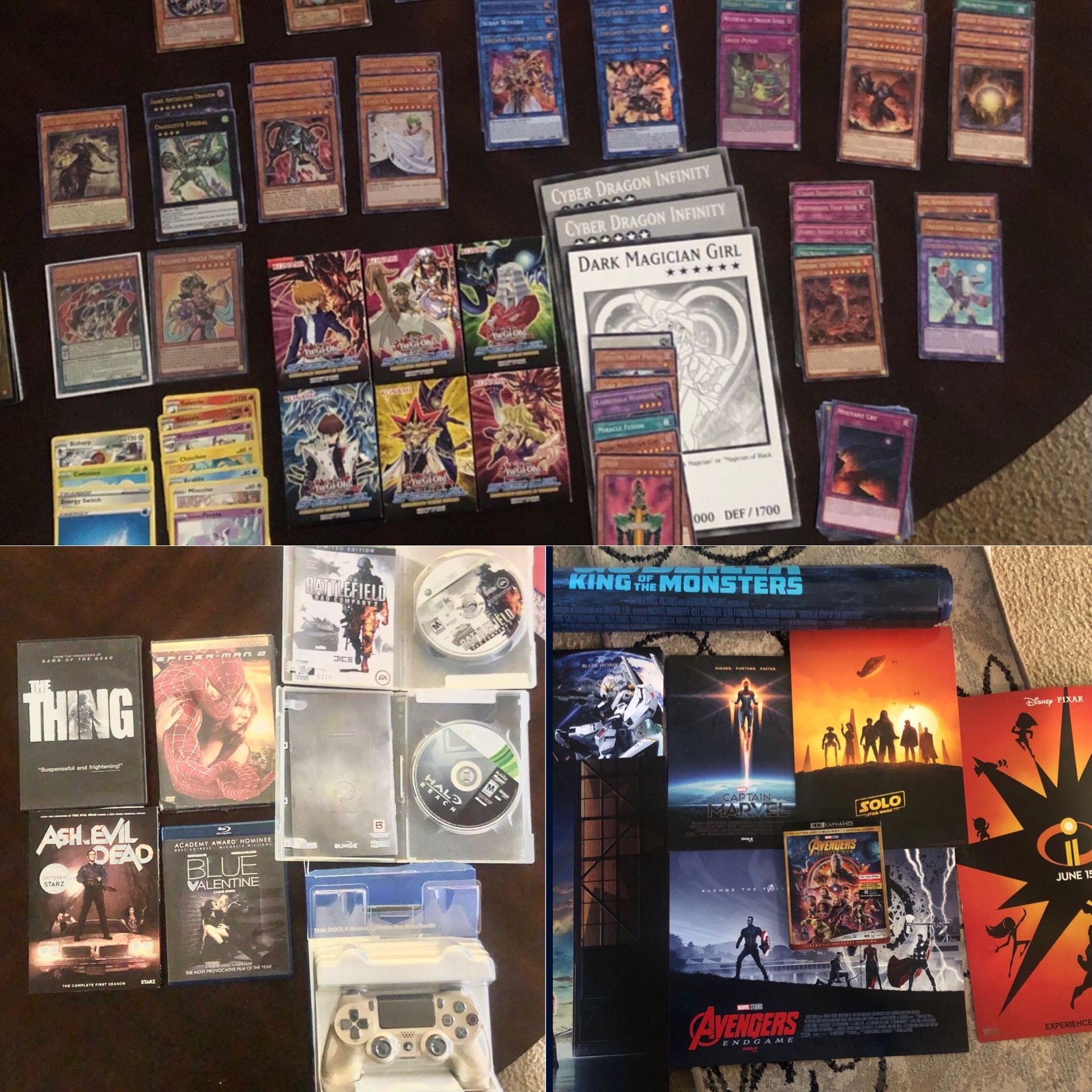 PS4 Controller Games Posters DVD Yugioh Lots